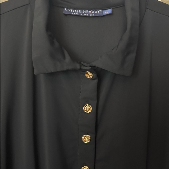 Katherine Way Black Midi Dress - Picture 2 of 3